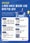 '2024 스마트 MICE 활성화 사업' 참여기업 모집...최대 1.5억 지원