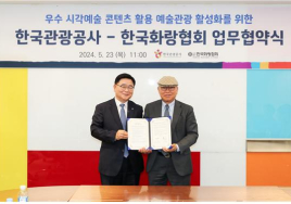관광공사·화랑협회 예술관광 활성화 '맞손'