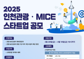 인천 '관광·마이스 스타트업' 발굴한다...최대 3800만원 지원